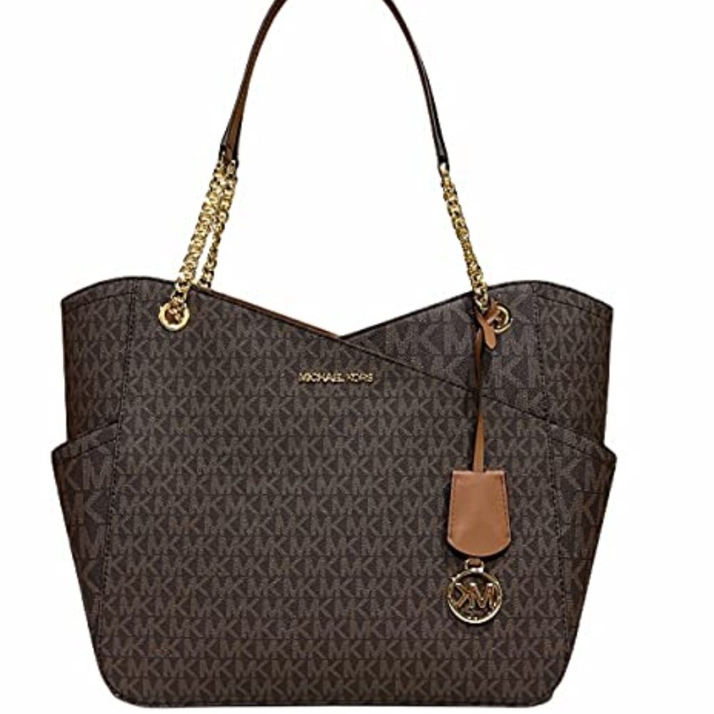 Michael Kors Jet Set Tote  Shoulder Bags, , Brown